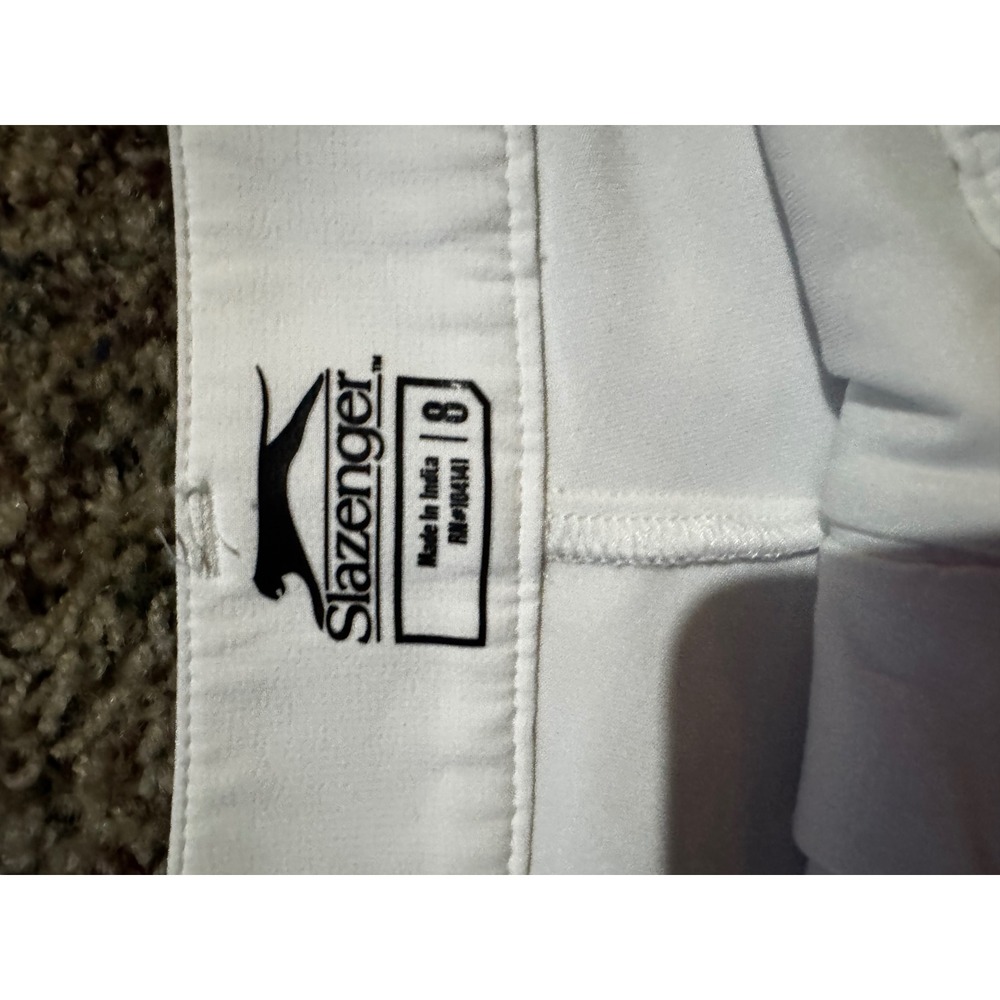 Slazenger Womens Golf Skort White Hydro-Dri Performance Skirt Size 8 NWT - Picture 2 of 3